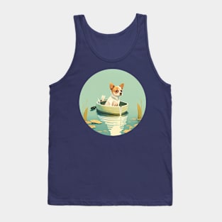 Dog and lake Tank Top